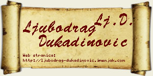 Ljubodrag Dukadinović vizit kartica